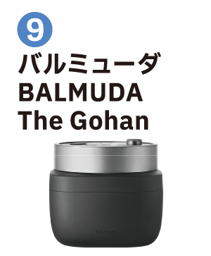⑨バルミューダ BALMUDA The Gohan