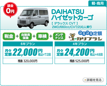 DAIHATSU ハイゼットカーゴ デラックス　CVT　2WD