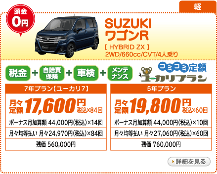 SUZUKI ワゴンR HYBRID　ZX　2WD
